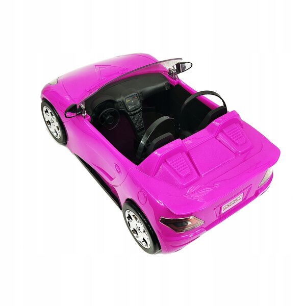 Großes rosafarbenes Cabriolet für NORIMPEX-Puppen – Plastikspiel für 3+ Jahre