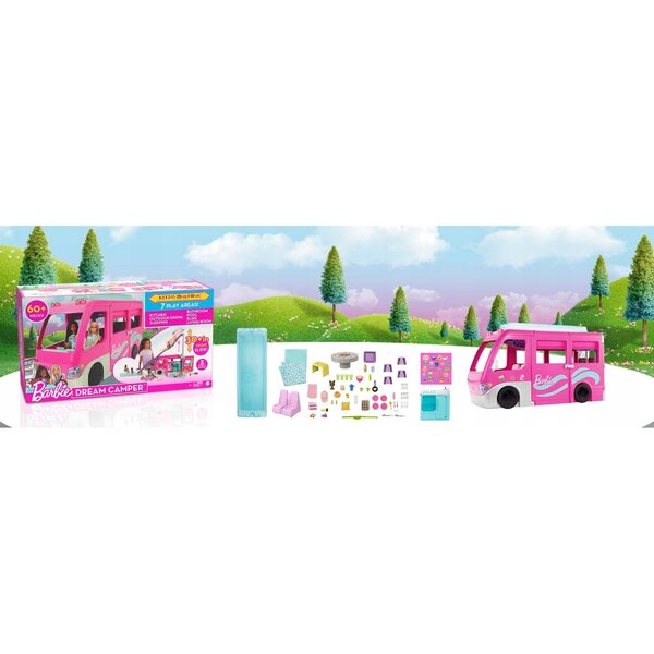 Barbie Dream Camper Dream Camper großes Set mit Zubehör und Puppe