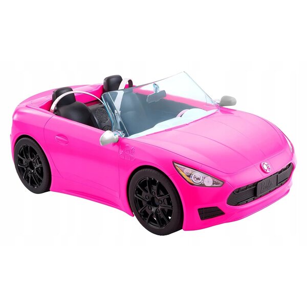 Barbie Kabriolet Sportliches 2-Sitzer-Rosa-Auto für Puppen ab 3 Jahren
