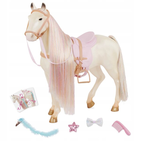 Unsere Generation Zauberhaftes Pferd 50 cm mit Zubehör zum Kämmen und Stylen