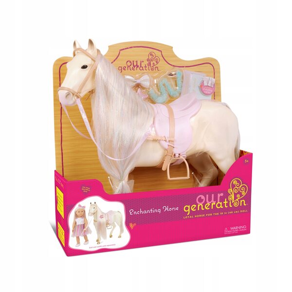 Our Generation Enchanting Horse 50cm con accessori per pettinare e stilizzare