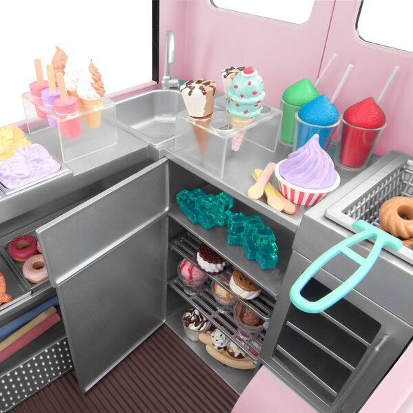 Our Generation: Camion gelato con luci, suoni e accessori inclusi per bambini 3+