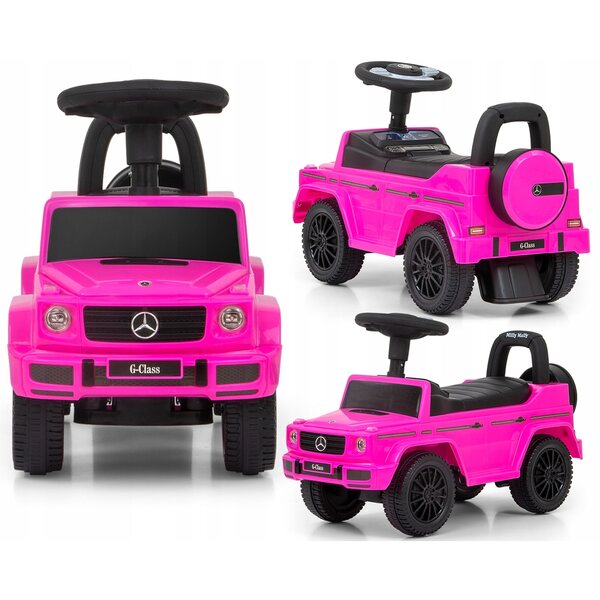 Autoveicolo Mercedes G350d Ride On Milly Mally Rosa per Bambini 12+ Mesi