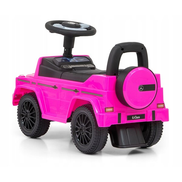 Autoveicolo Mercedes G350d Ride On Milly Mally Rosa per Bambini 12+ Mesi