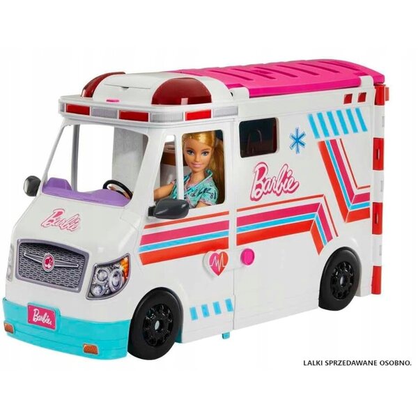 Barbie Karetka Mobilna Klinika mit Lichtern und Geräuschen – Lernspiel für Mädchen