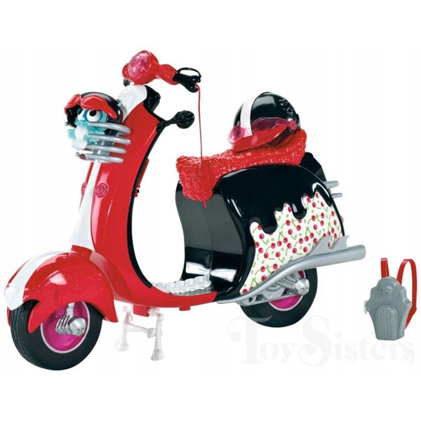 Skuter Monster High Ghoulia Yelps mit Zubehör und einzigartigem Design