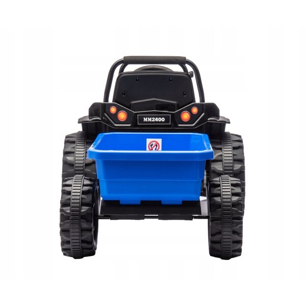 Trattore a Batteria con Rimorchio Milly Mally Farmer Blue per Bambini 3-5 Anni