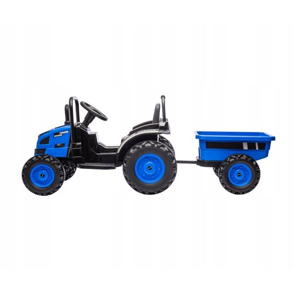 Trattore a Batteria con Rimorchio Milly Mally Farmer Blue per Bambini 3-5 Anni