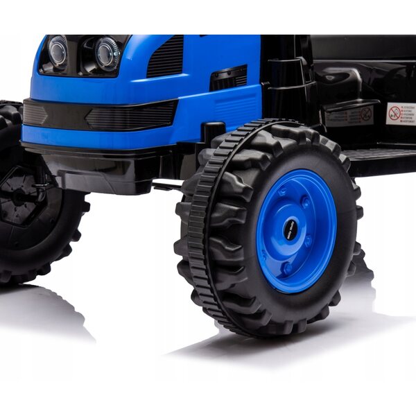 Trattore a Batteria con Rimorchio Milly Mally Farmer Blue per Bambini 3-5 Anni