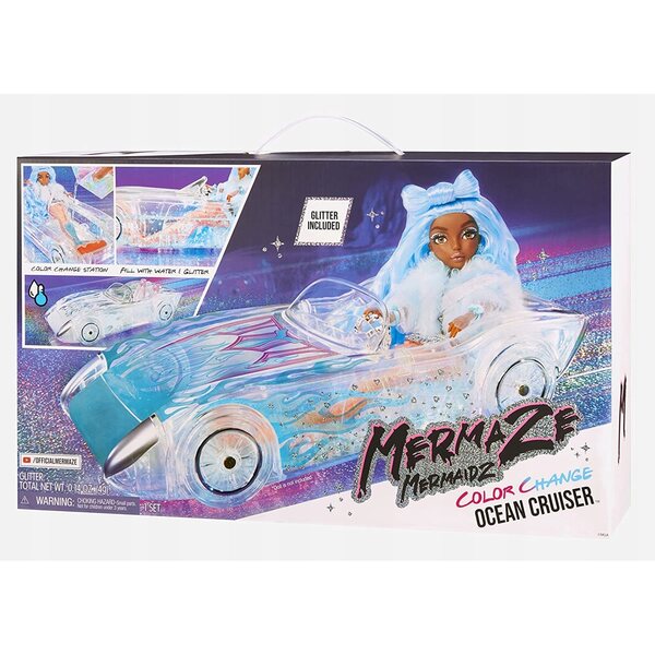 Mermaze Mermaidz Ocean Cruiser Auto Syrenki con Cambio Colore Magico e Glitter