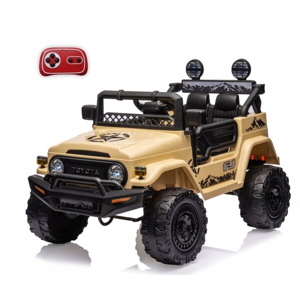 Auto elettrico Toyota FJ Cruiser per bambini 3+ con LED, MP3 e telecomando 30W