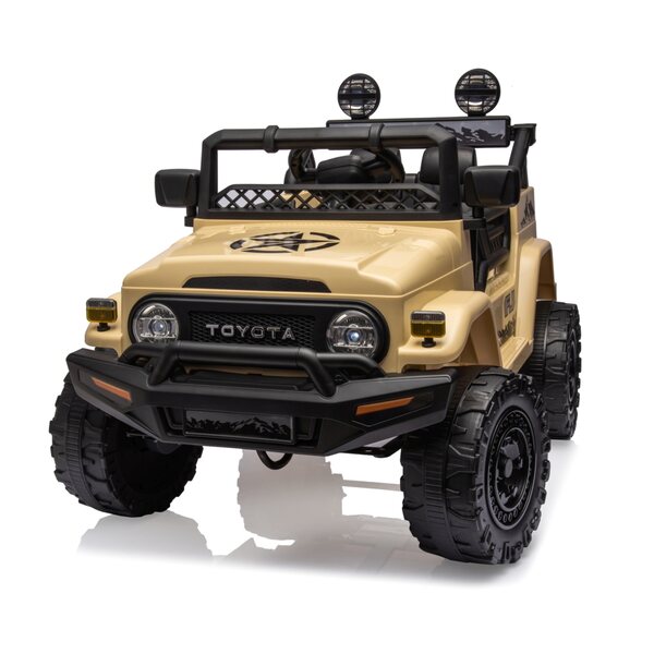 Auto elettrico Toyota FJ Cruiser per bambini 3+ con LED, MP3 e telecomando 30W