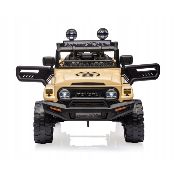 Auto elettrico Toyota FJ Cruiser per bambini 3+ con LED, MP3 e telecomando 30W