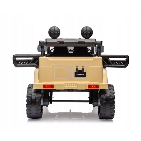 Auto elettrico Toyota FJ Cruiser per bambini 3+ con LED, MP3 e telecomando 30W