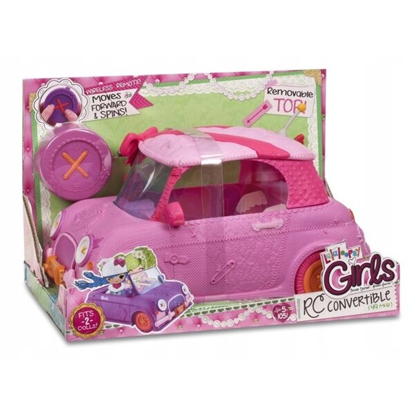 Ferngesteuertes Lalaloopsy-Puppenauto mit aufklappbarem Dach und zwei Fahrfunktionen