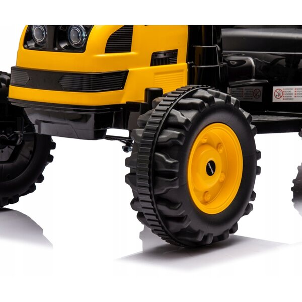 Milly Mally Elektrotraktor mit gelbem Bauernanhänger für Kinder von 3–5 Jahren