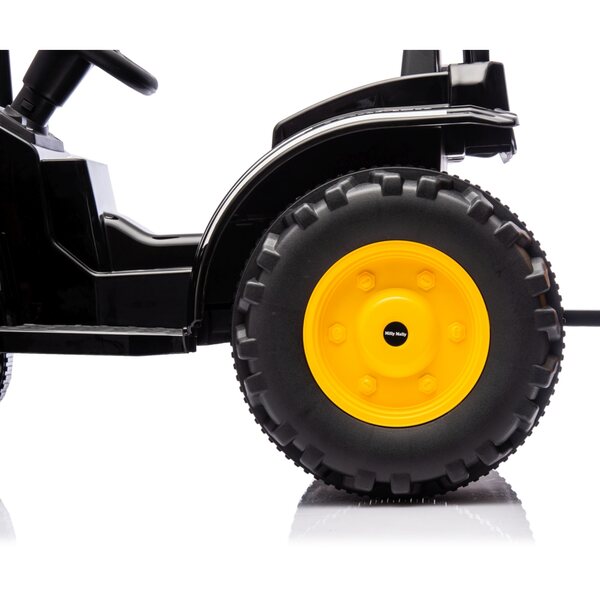 Milly Mally Elektrotraktor mit gelbem Bauernanhänger für Kinder von 3–5 Jahren