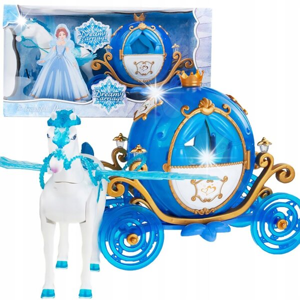 Karoca mit Prinzessin und wandelndem und wieherndem Pferd – Spiel für Mädchen