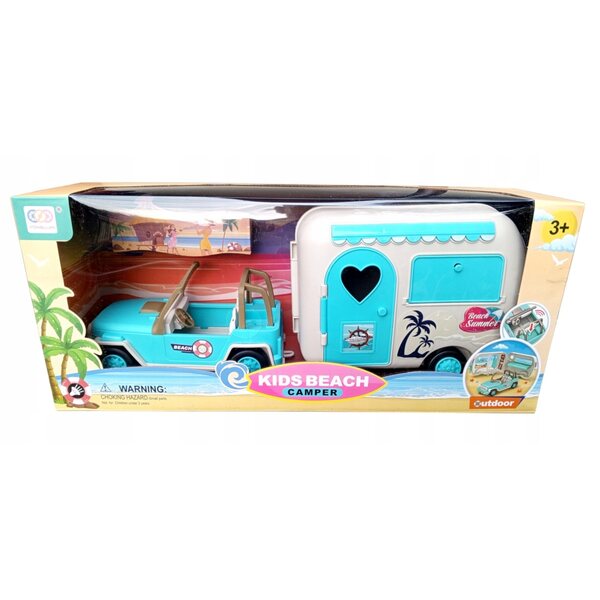 Geländewagen-Set mit Wohnmobil und Sounds für Mädchen – Kreativ- und Abenteuerspiel