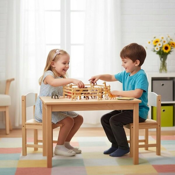 Giochi per recinti per cavalli per bambini 60 pezzi mini recinto per fattoria rosso-marrone