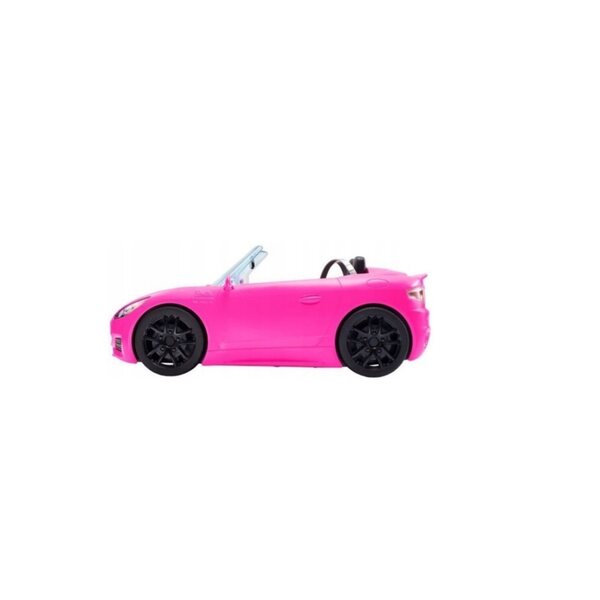 Rosa umwandelbares Barbie-Puppenauto mit Sicherheitsgurten und Mattel-Details