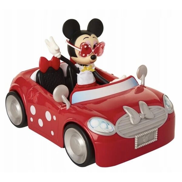 Set Minnie Mouse mit rotem Cabriolet-Auto für Kinder ab 3 Jahren