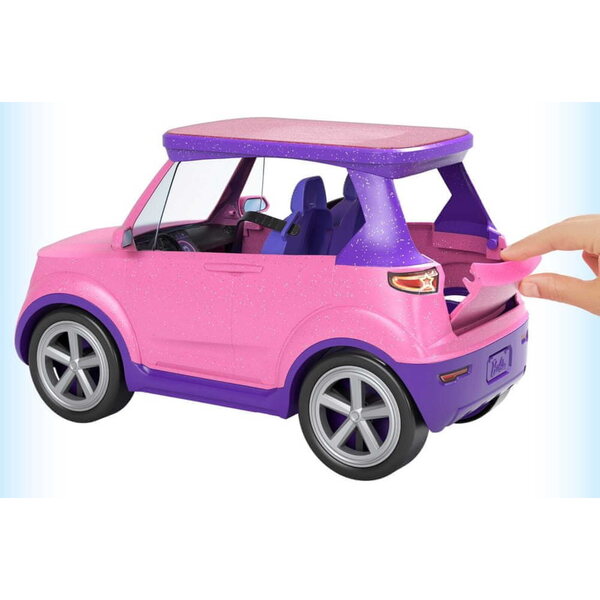 Barbie Big City Dreams SUV mit Konzertszene und Zubehör für Kinder ab 3 Jahren