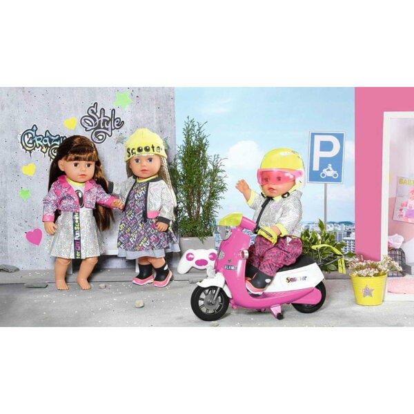 Skuter RC Baby Born – Interaktives Fahrzeug mit Lichtern, Sounds und Fernbedienung