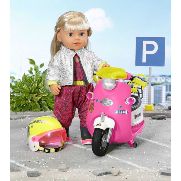 Skuter RC Baby Born – Interaktives Fahrzeug mit Lichtern, Sounds und Fernbedienung