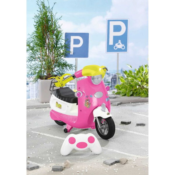 Skuter RC Baby Born – Interaktives Fahrzeug mit Lichtern, Sounds und Fernbedienung