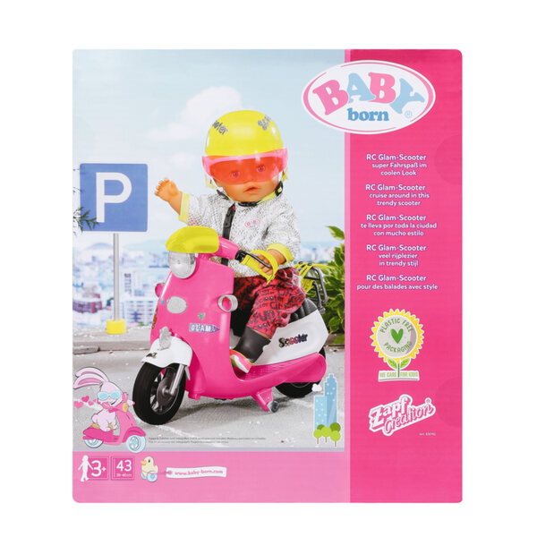 Skuter RC Baby Born – Interaktives Fahrzeug mit Lichtern, Sounds und Fernbedienung