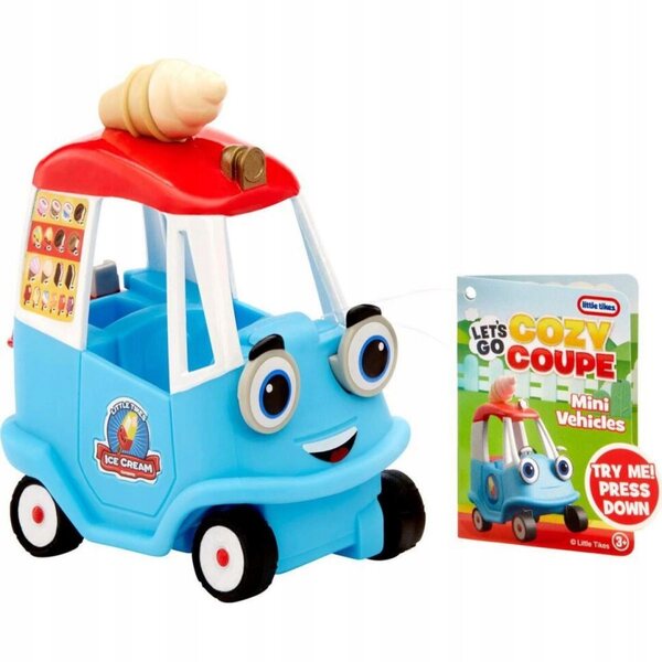 Little Tikes Let's Go Cozy Coupé-Miniauto mit Eiswagen für Kinder ab 3 Jahren
