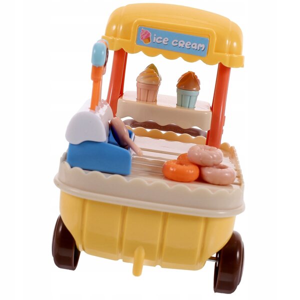 Miniatura Carretto dei Gelati in Plastica per Decorazione e Gioco Bambini