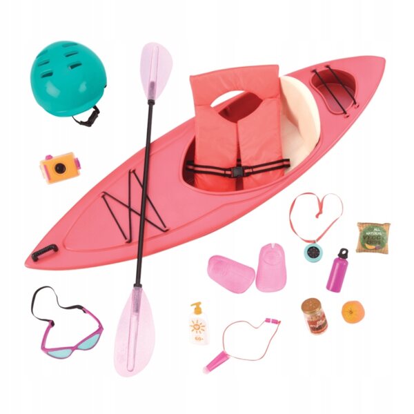 Kajak-Abenteuerset Our Generation mit Zubehör für 46-cm-Puppen