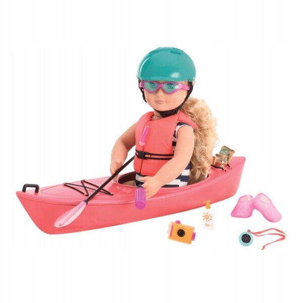 Kajak-Abenteuerset Our Generation mit Zubehör für 46-cm-Puppen