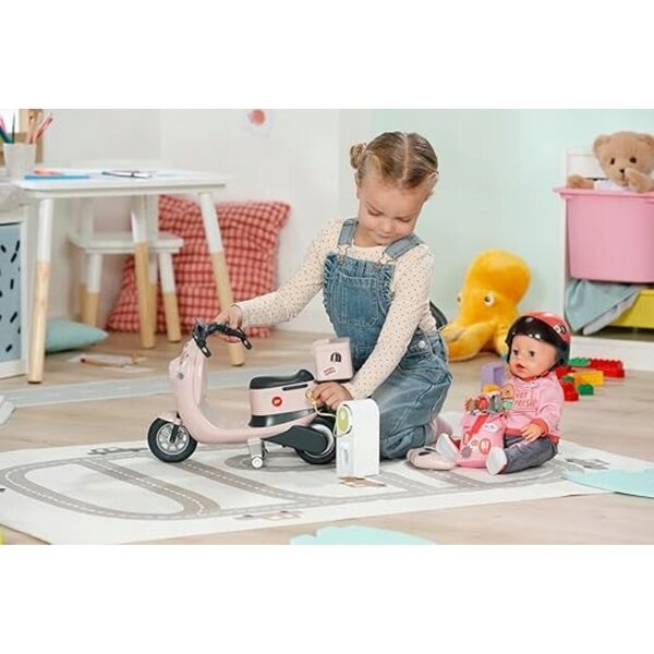 BABY Born E-Scooter Ferngesteuerter Roller für eine Puppe mit Lichteffekten