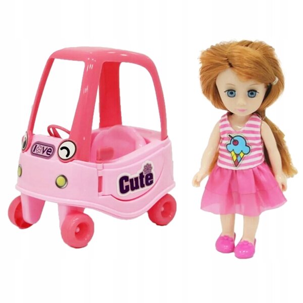 Auto-Set mit der Hipo-Puppe für kleine Mädchen – Spielzeug für Mädchen ab 3 Jahren