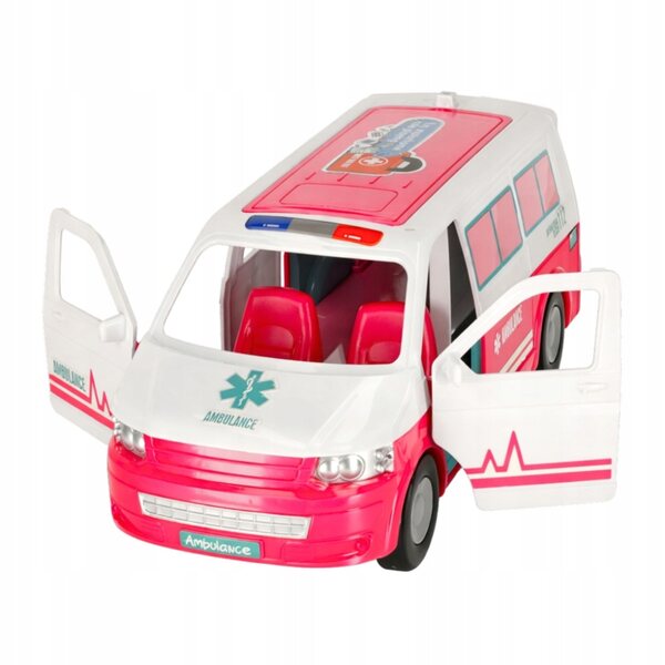 Mobilny Krankenhaus-Rettungswagen 2in1 mit Arztpuppe und medizinischem Zubehör
