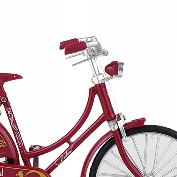 Rotes Fahrradmodell aus Metall für Heim- und Bürodekoration