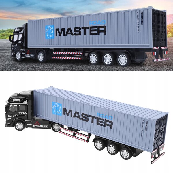 Container-LKW-Spielzeugmodell aus Metall und Kunststoff, realistisch und langlebig