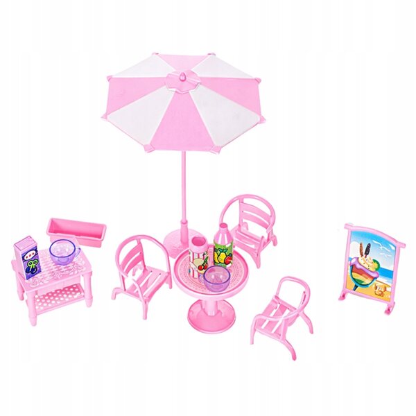 Kamper Lodziarnia Pink mit Spielzubehör für Kinder ab 3 Jahren