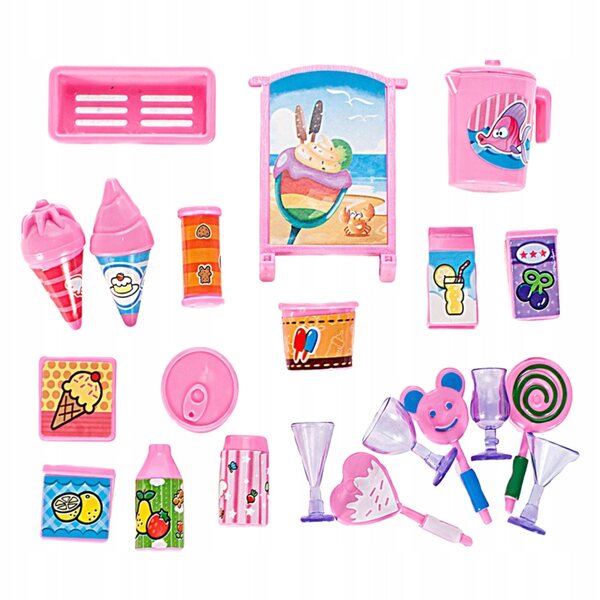 Kamper Lodziarnia Pink mit Spielzubehör für Kinder ab 3 Jahren