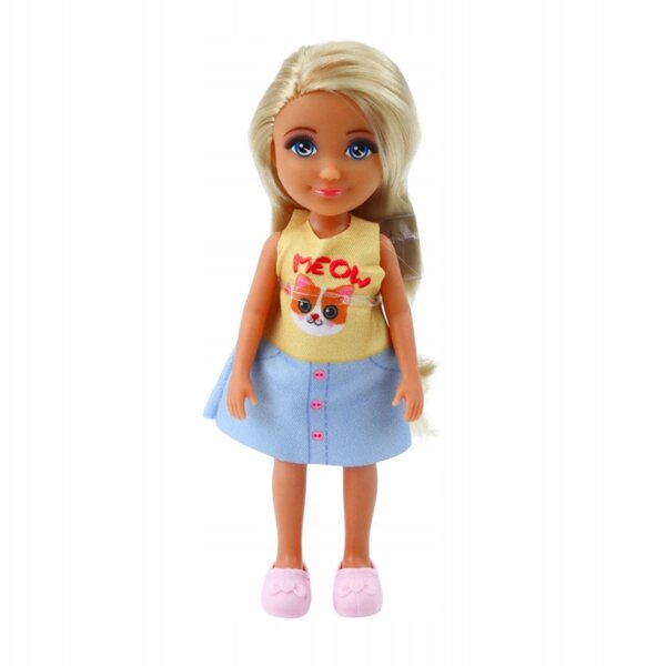 Set Mini-Ankiki-Puppe mit lila Cabriolet-Auto – Kreativspiel für Kinder