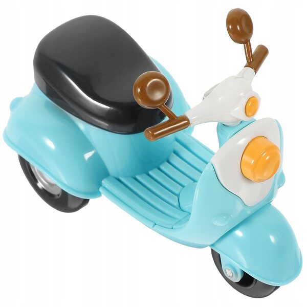 Dekoratives Vintage-Motorradmodell aus mehrfarbigem Kunststoff für Kinder und Einrichtungsgegenstände