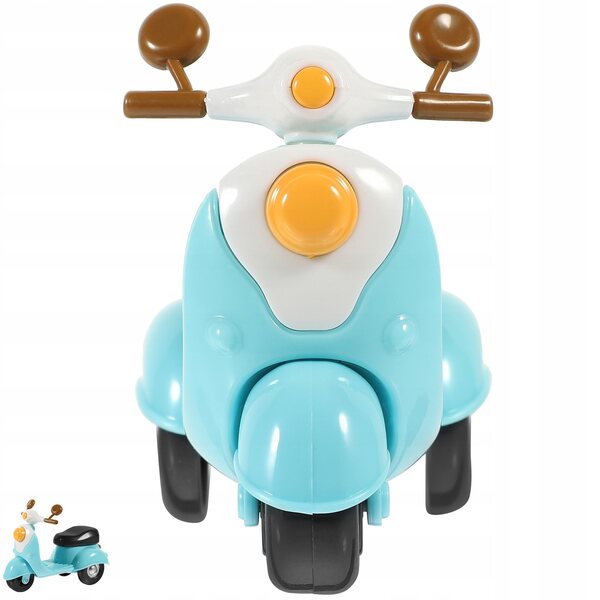 Dekoratives Vintage-Motorradmodell aus mehrfarbigem Kunststoff für Kinder und Einrichtungsgegenstände