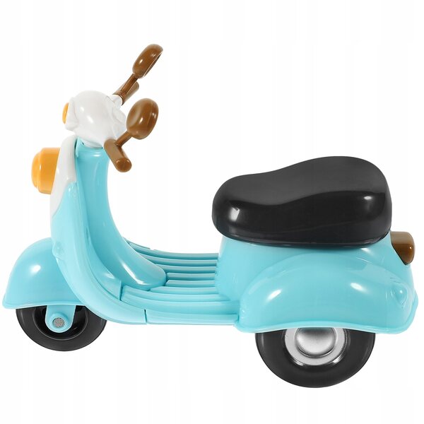 Dekoratives Vintage-Motorradmodell aus mehrfarbigem Kunststoff für Kinder und Einrichtungsgegenstände