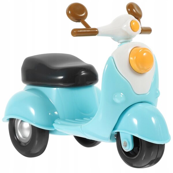 Dekoratives Vintage-Motorradmodell aus mehrfarbigem Kunststoff für Kinder und Einrichtungsgegenstände