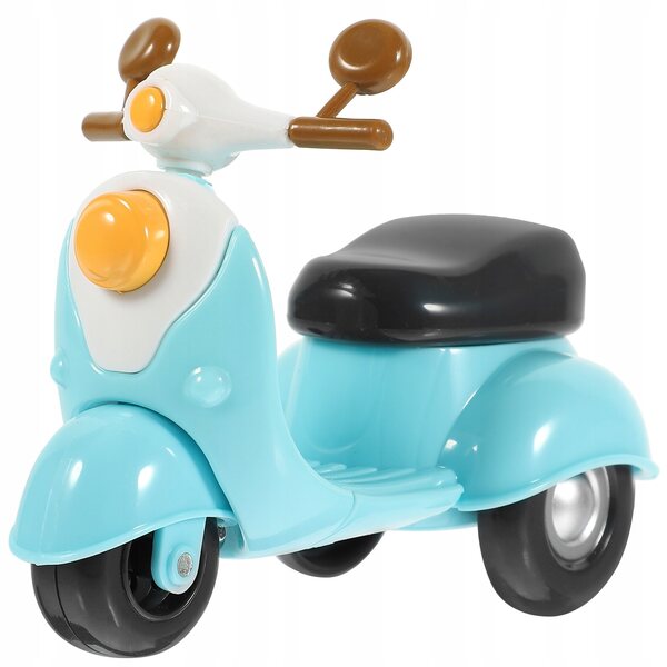 Dekoratives Vintage-Motorradmodell aus mehrfarbigem Kunststoff für Kinder und Einrichtungsgegenstände