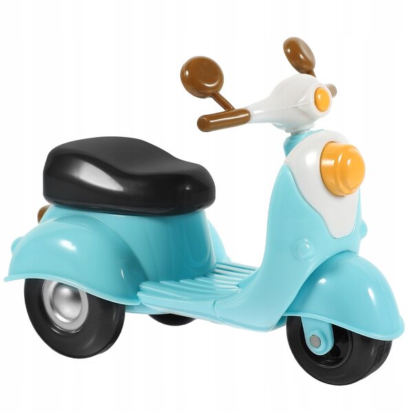 Dekoratives Vintage-Motorradmodell aus mehrfarbigem Kunststoff für Kinder und Einrichtungsgegenstände