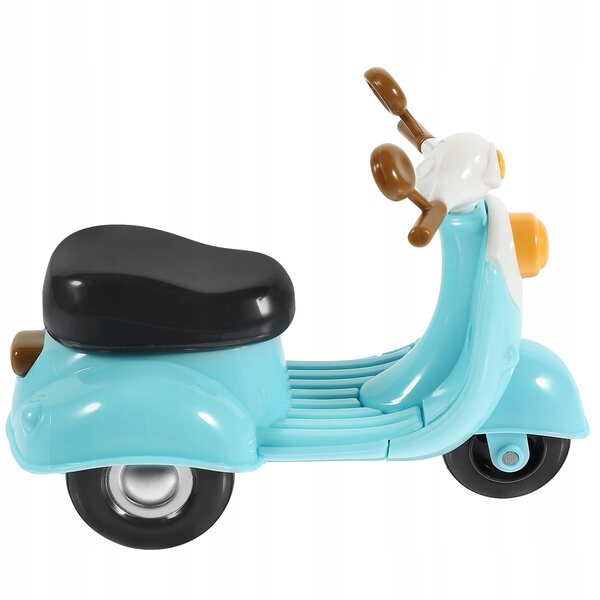 Dekoratives Vintage-Motorradmodell aus mehrfarbigem Kunststoff für Kinder und Einrichtungsgegenstände